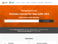 Tablet Screenshot of flyingcolours.net